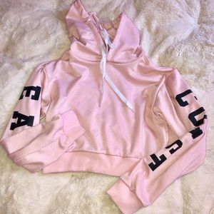 East Coast crop top hoodie